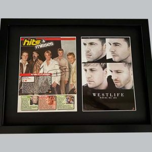 Westlife Magazine Article Signed by Shane & Markus + Colour Poster