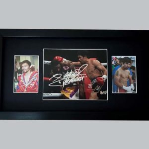 Manny Pacquiao Signed Colour Photo + 2 Colour Photos