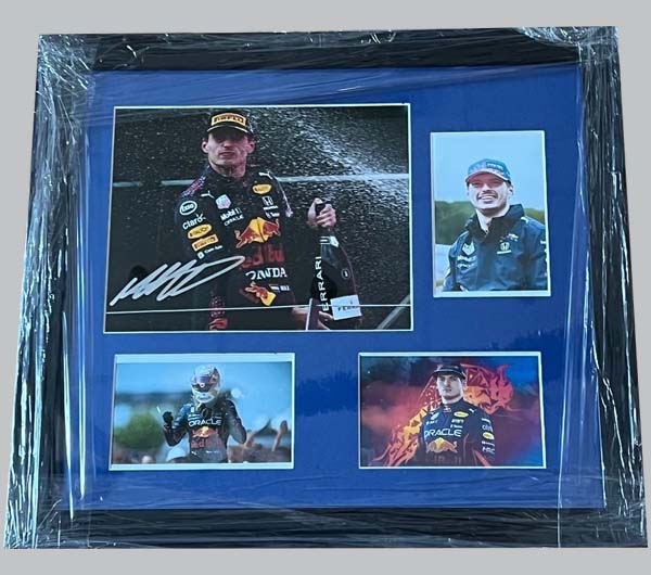 Max Verstappen Signed Colour Photo + 3 Photos
