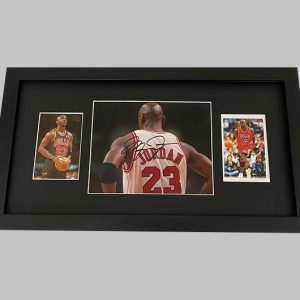 Michael Jordan Signed Colour Photo + 2 Colour Photos