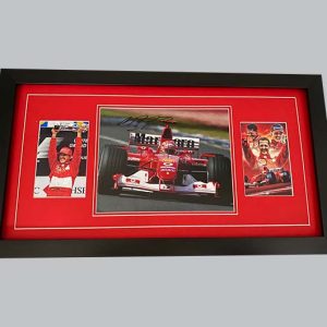 Michael Schumacher Signed Colour Photo + Colour Photo & Poster