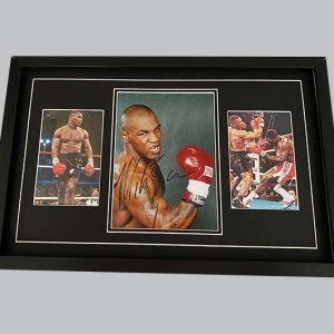 Mike Tyson Signed Colour Photo + 2 Colour Photos