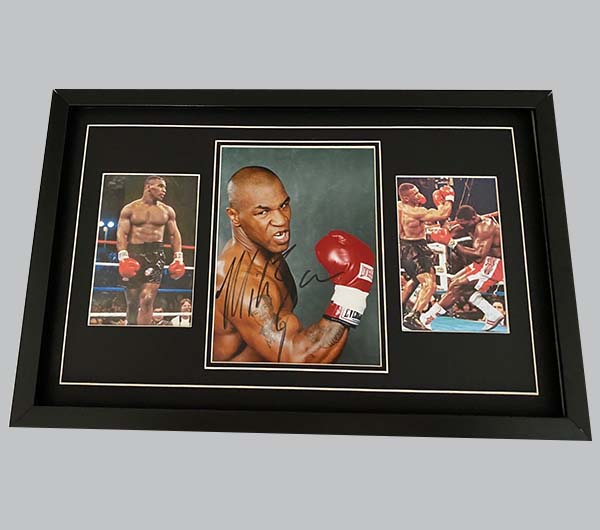 Mike Tyson Signed Colour Photo + 2 Colour Photos