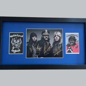 Motorhead Signed Colour Photo + 2 Posters