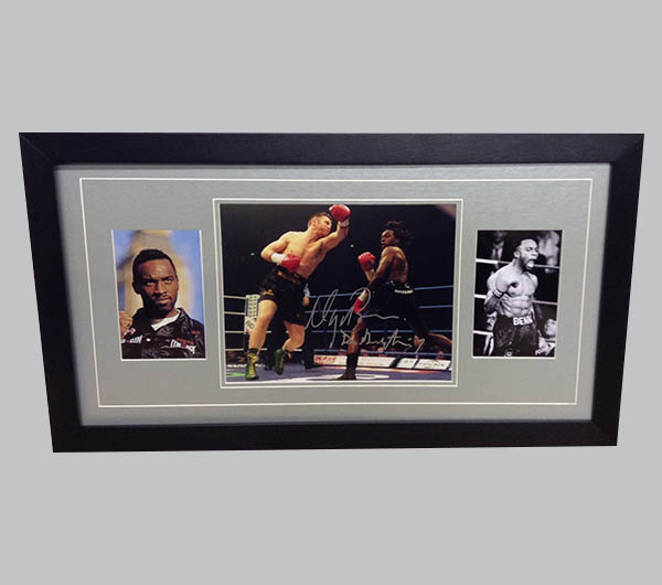 Nigel Benn Signed Colour Photo + 2 Photos