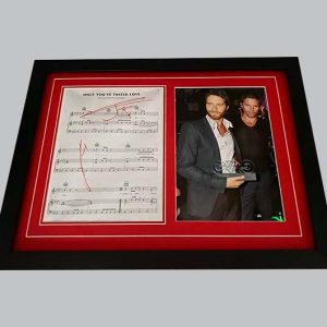 Take That "Once You've Tasted Love" Signed Song Sheet + Photo