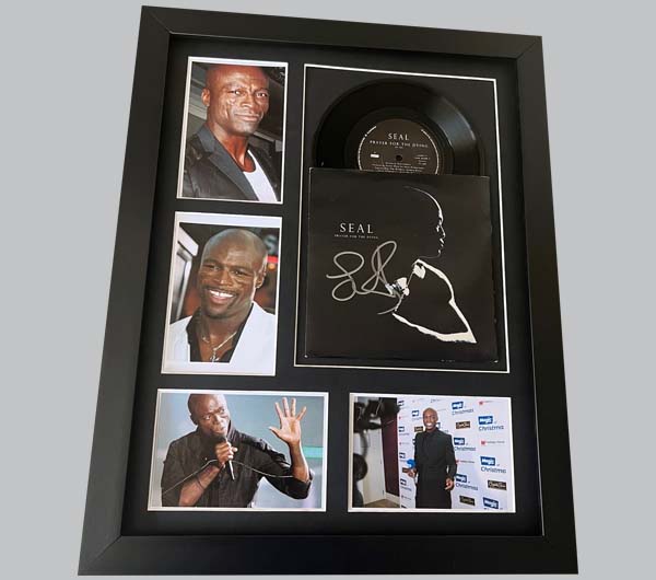 Seal "Prayer For The Dying" Signed 7" Record Sleeve + 7" Record & 4 Colour Photos