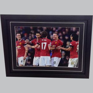 Rooney, Di Maria, Blind, Falcao & Jones Man Utd Photo