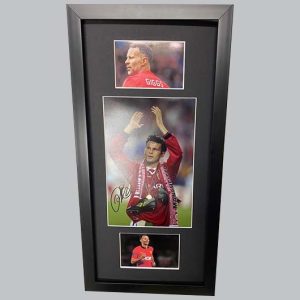 Ryan Giggs Signed Man Utd Colour Photo + 2 Colour Photos