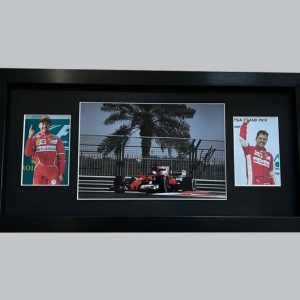 Sebastian Vettel Signed Colour Photo + 2 Colour Photos