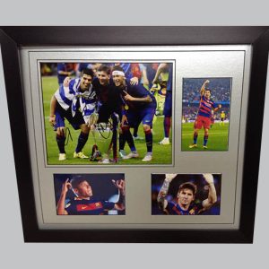 Suarez, Messi & Neymar Signed Barcelona Photo + 3 Photos
