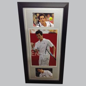 Tim Henman Signed Colour Photo + 2 Photos