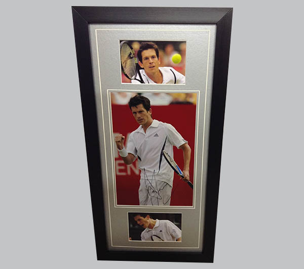 Tim Henman Signed Colour Photo + 2 Photos