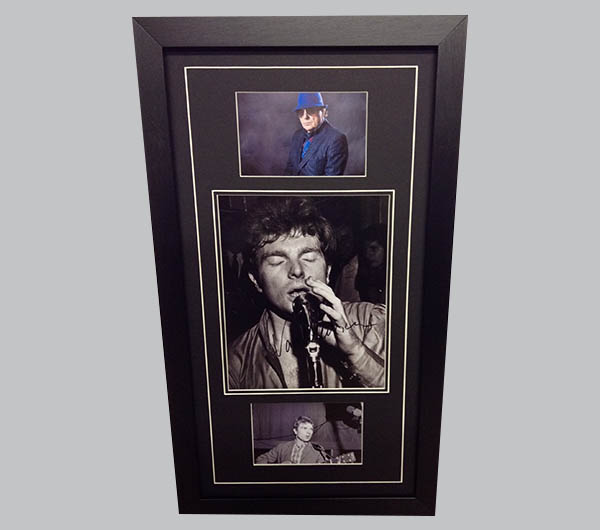 Van Morrison Signed Black & White Photo + 2 Photos
