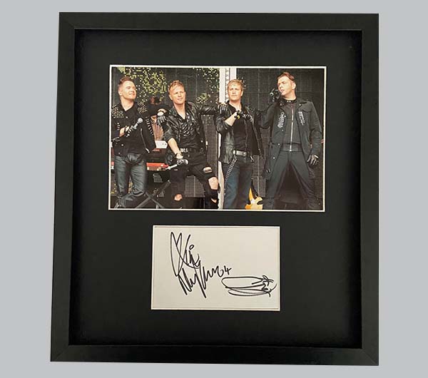 Westlife Signed Postcard + Colour Concert Photo