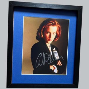 X Files Colour Photo Signed by Gillian Anderson