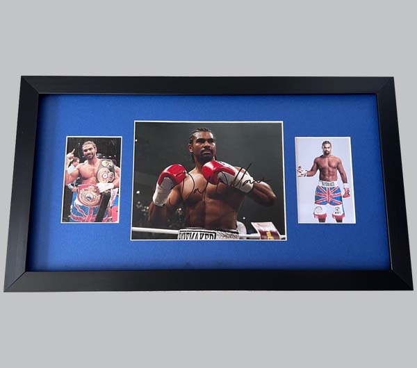 David Haye Signed Colour Photo + 2 Colour Photos