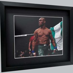 Kamaru Usman (UFC) Signed Colour Photo