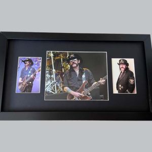 Motorhead Concert Photo Signed by Lemmy + 2 Photos
