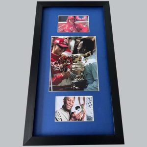 Michael Schumacher & Pele Signed Colour Photo + 2 Colour Photos