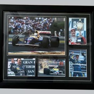 Nigel Mansell Signed Colour Photo + 4 Photos