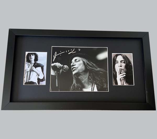 Patti Smith Signed Concert Photo + 2 B&W Photos
