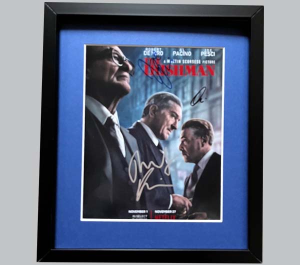 The Irishman Poster Signed by Robert de Niro, Al Pacino & Joe Pesci