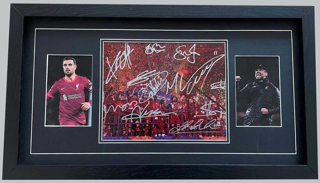 Liverpool 2019/20 Multi-Player Signed Photo + 2 Photos