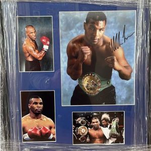 Mike Tyson Signed Colour Photo + 3 Colour Photos