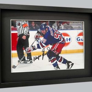 Wayne Gretzky Signed New York Rangers Colour Photo