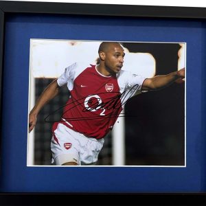 Thierry Henry Signed Arsenal FC Colour Photo