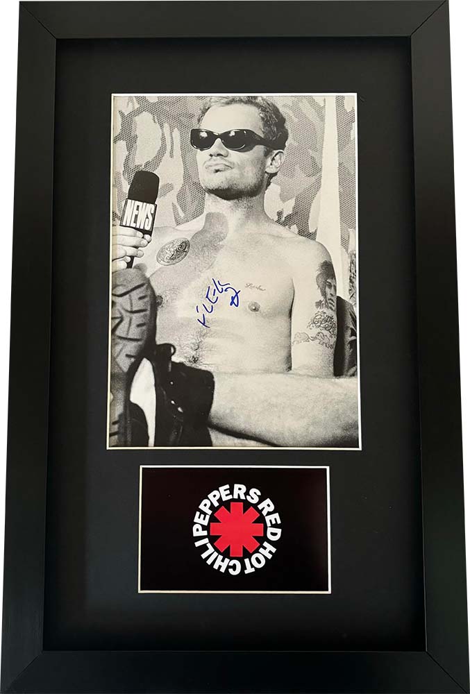 Black and White Photo Signed by Michael Balzary aka Flea