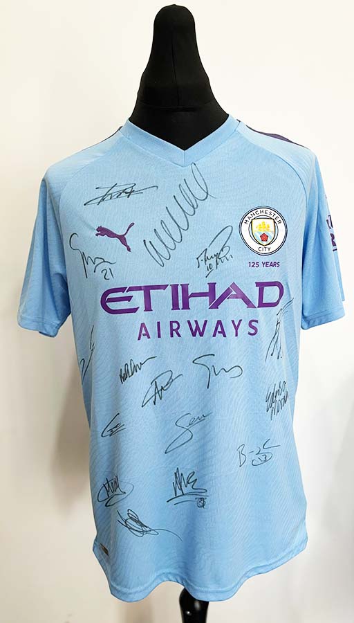 Manchester City Multi-Player Signed Football Shirt