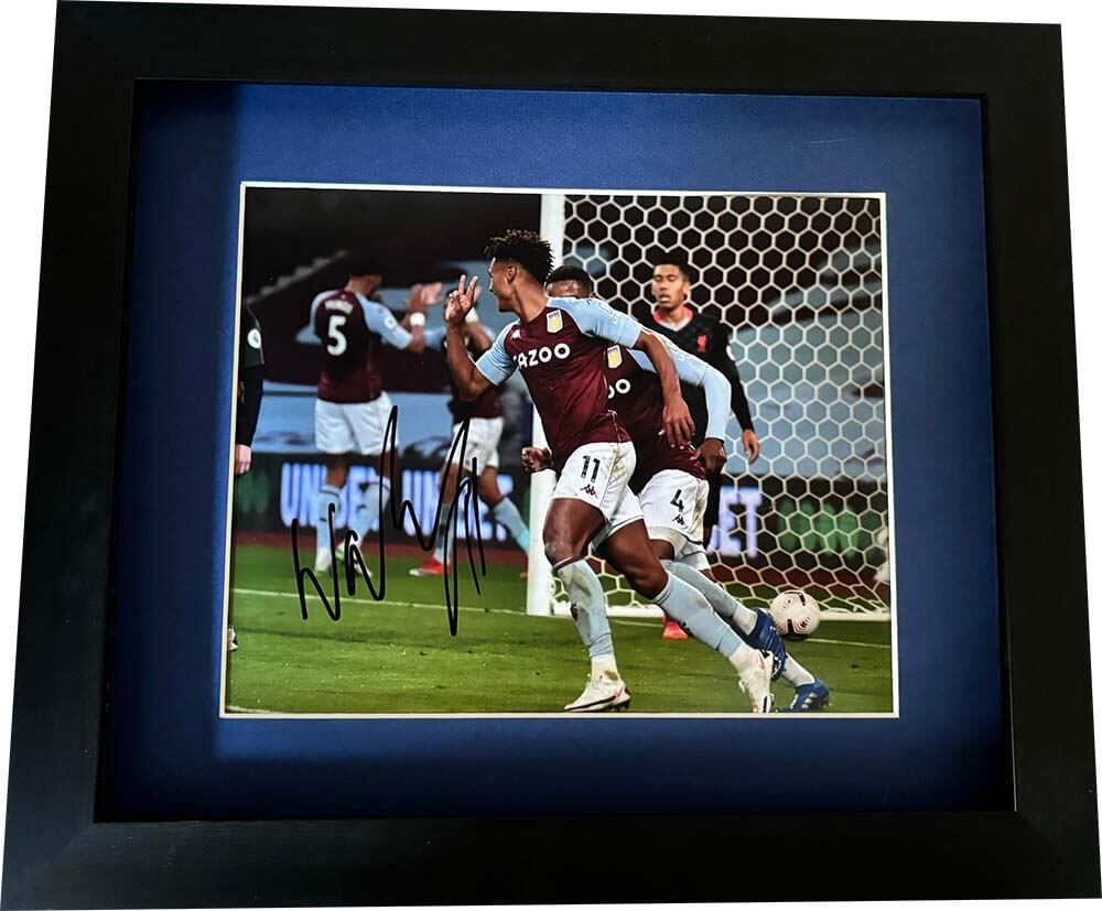 Ollie Watkins Signed Aston Villa Colour Photo