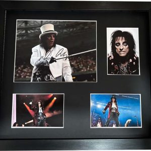 Alice Cooper Signed Colour Concert Photo