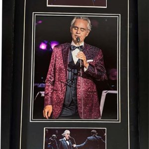 Andrea Bocelli Signed Colour Concert Photo