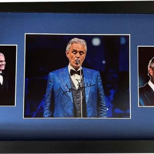 Andrea Bocelli Signed Colour Concert Photo