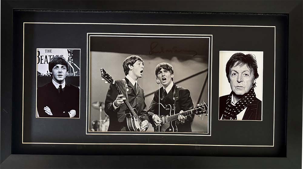 Paul McCartney Signed Beatles Photo
