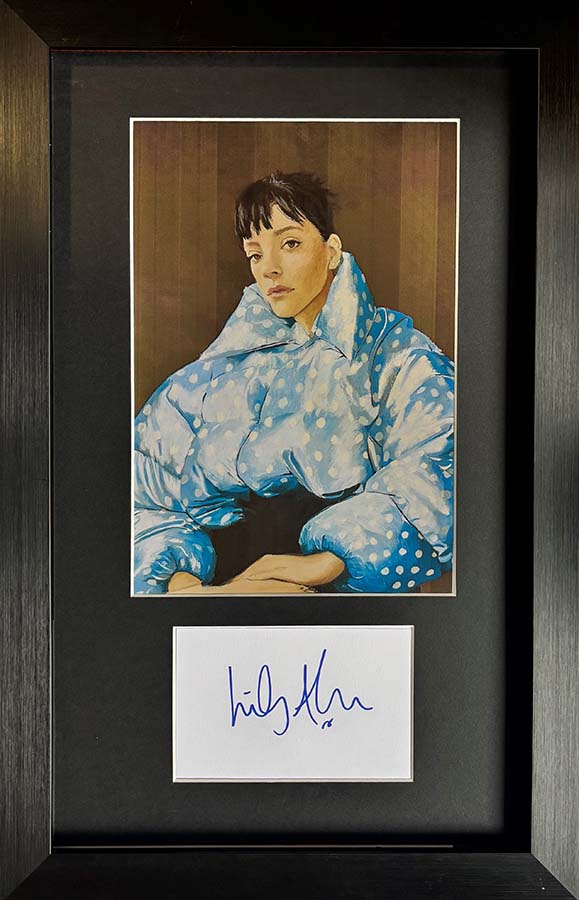 Lily Allen Signed Postcard