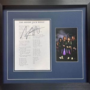 The House Jack Built Signed Lyric Sheet