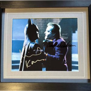 Batman Colour Photo Signed by Michael Keaton & Jack Nicholson
