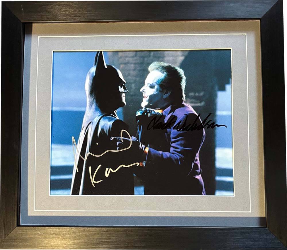 Batman Colour Photo Signed by Michael Keaton & Jack Nicholson