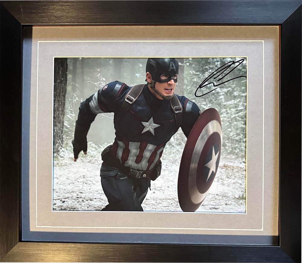 Captain America Photo Signed by Chris Evans