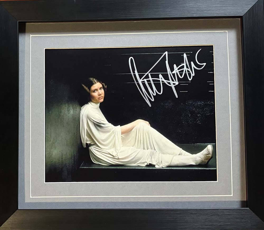Star Wars Movie Photo Signed by Carrie Fisher