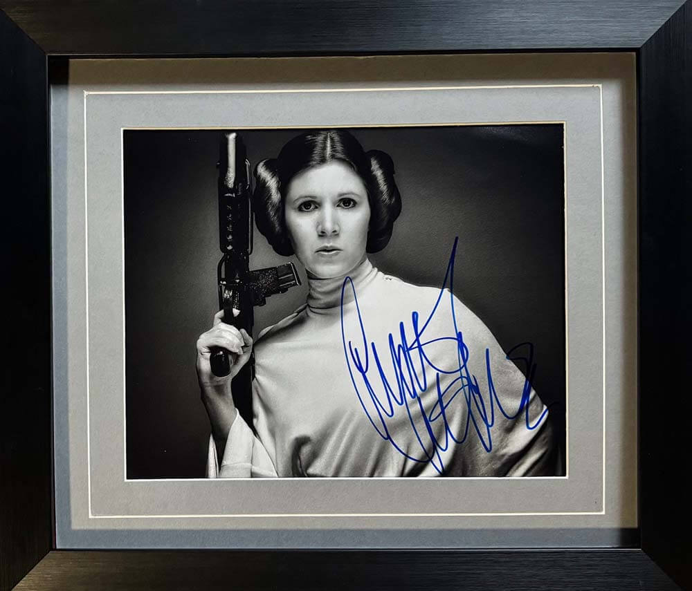 Star Wars Movie Photo Signed by Carrie Fisher