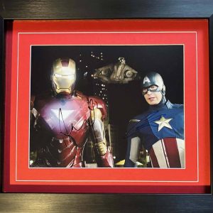 Iron Man and Captain America Signed Colour Photo