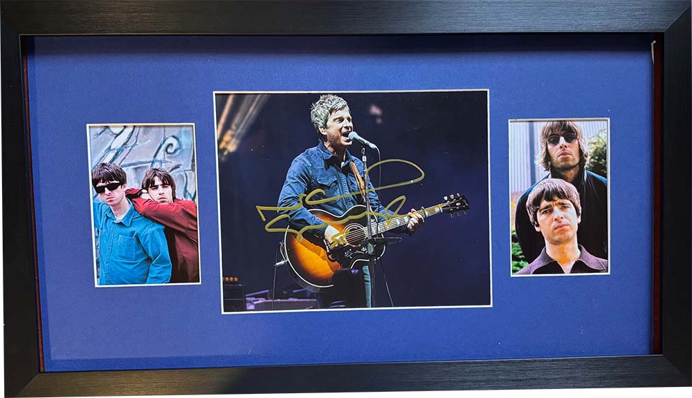 Noel Gallagher Signed Concert Photo