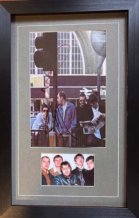 Oasis Photo Signed by Liam and Noel