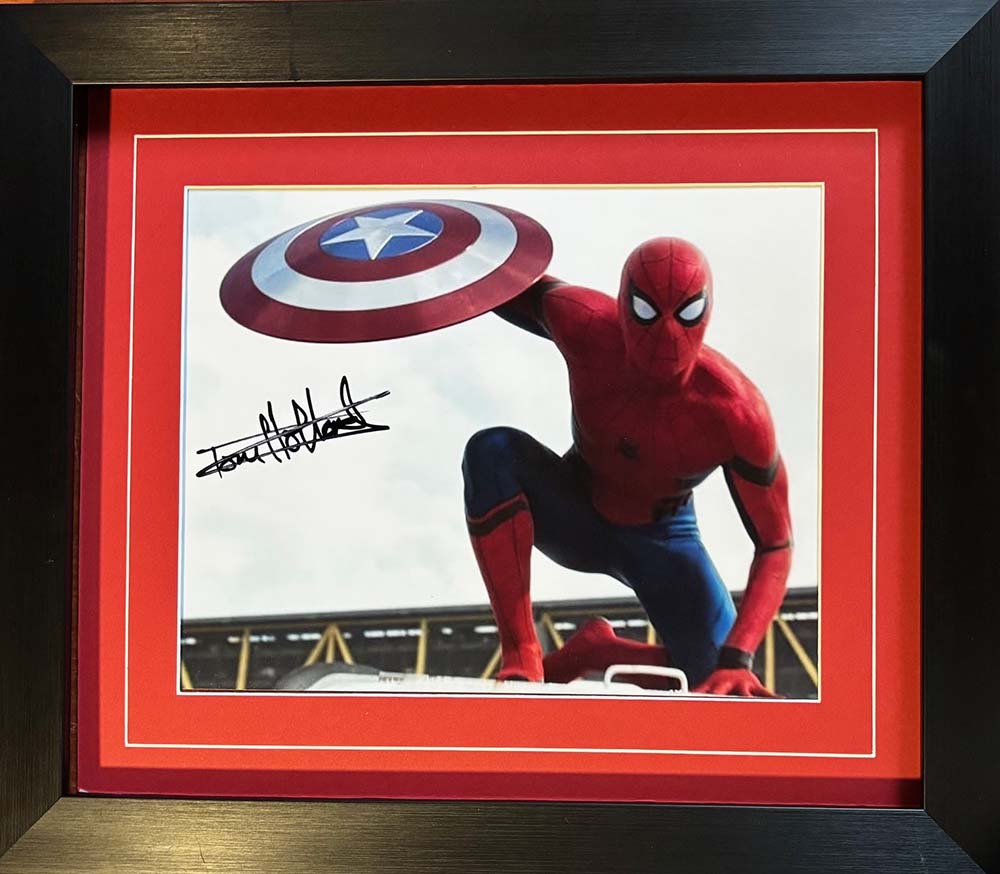 Spiderman Colour Photo Autographed by Tom Holland