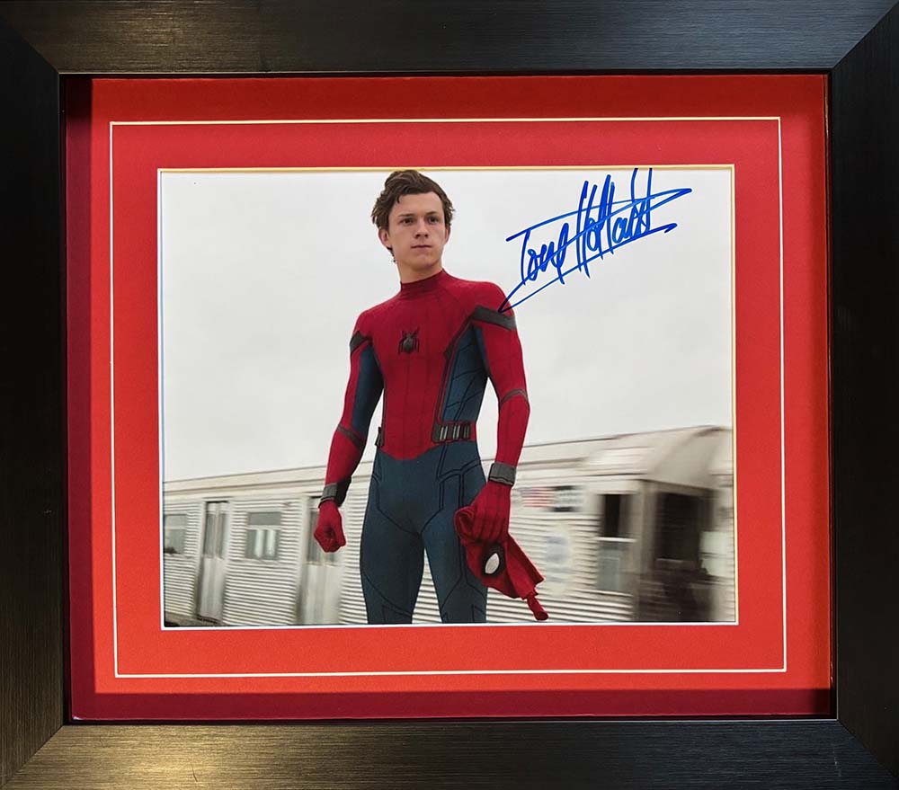 Spiderman Colour Photo Signed by Tom Holland